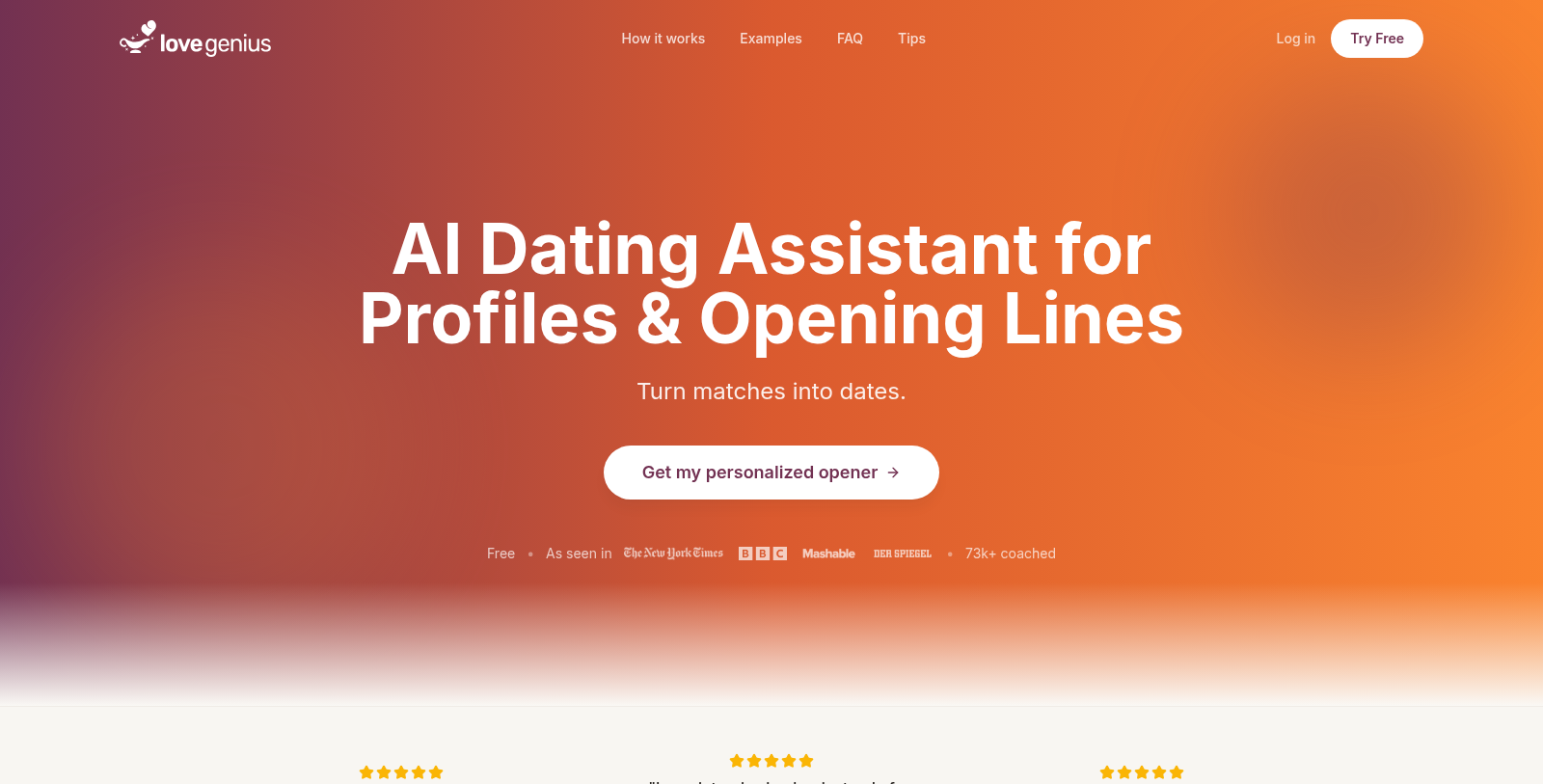 LoveGenius Screenshot - Interface Preview