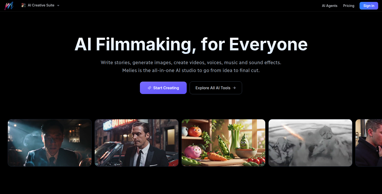 Melies Screenshot - Anteprima dell'interfaccia