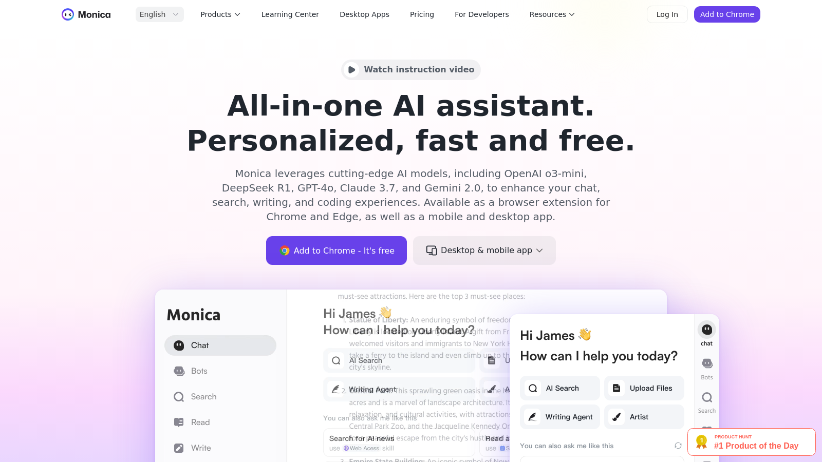 Monica 截图 - 界面预览