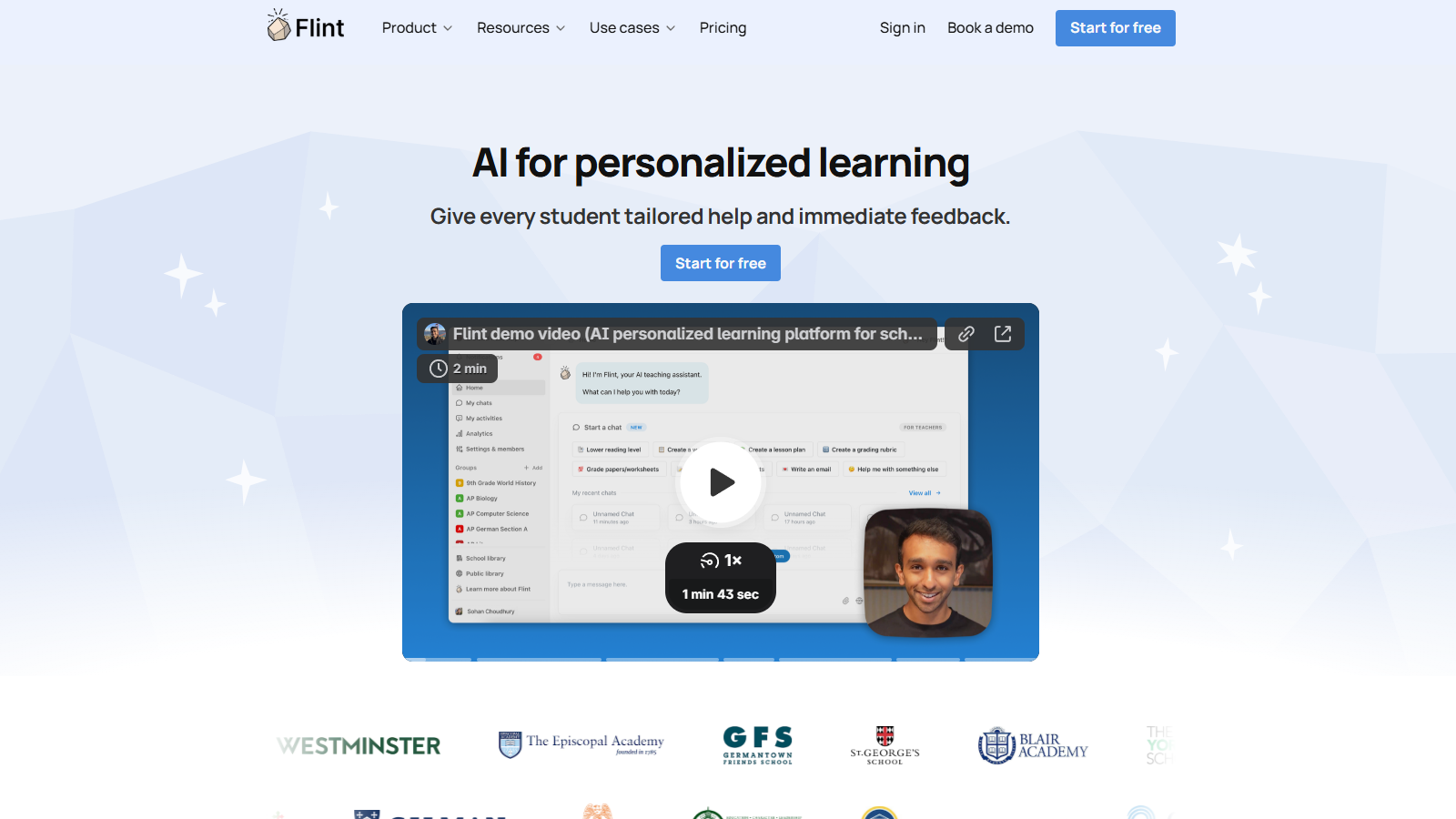 Flint स्क्रीनशॉट - इंटरफ़ेस पूर्वावलोकन
