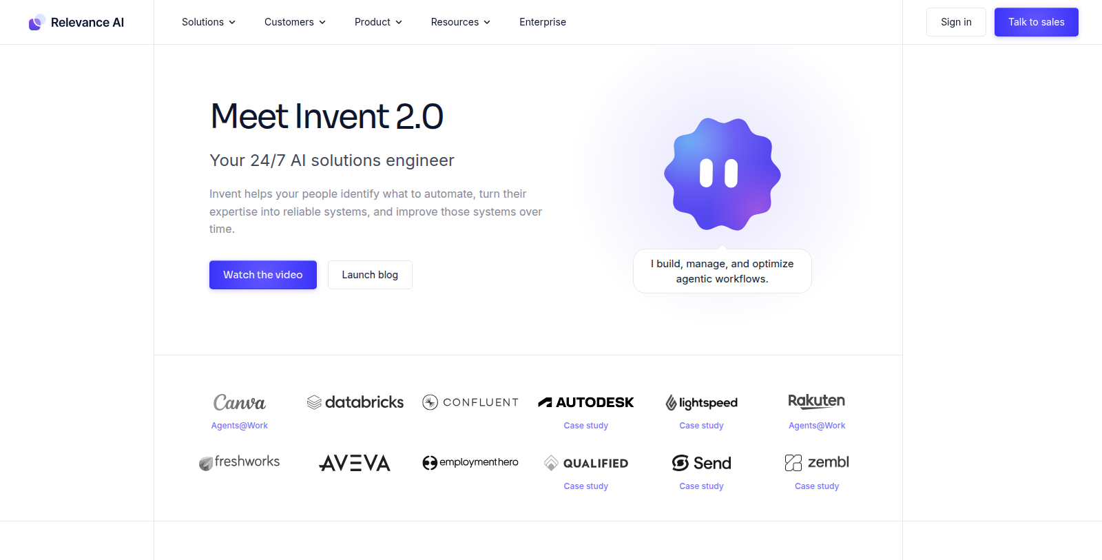 Relevance AI Screenshot - Interface Preview