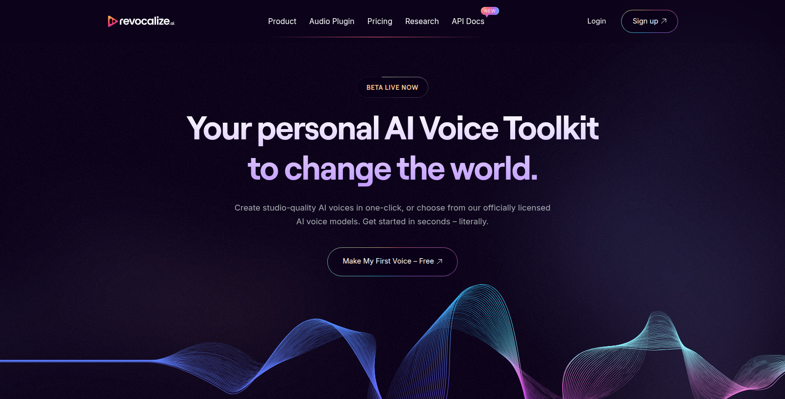 Revocalize AI Screenshot - Interface Preview