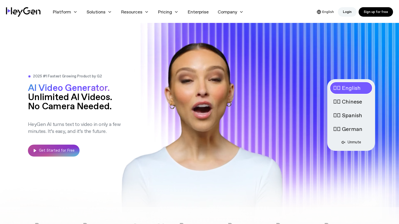 HeyGen Screenshot - Anteprima dell'interfaccia