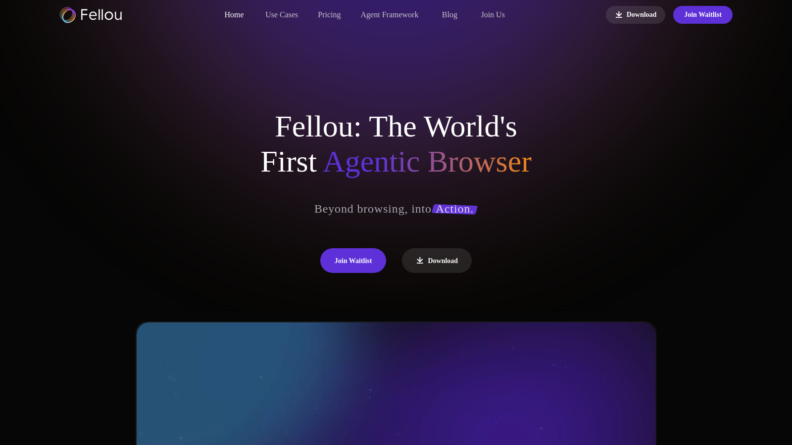 Fellou Screenshot - Anteprima dell'interfaccia