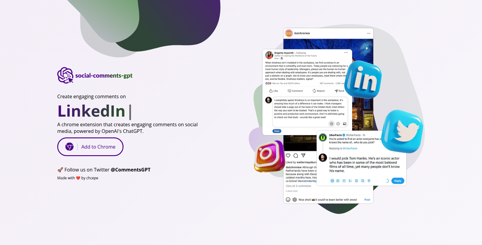 Social Comments GPT 截图 - 界面预览