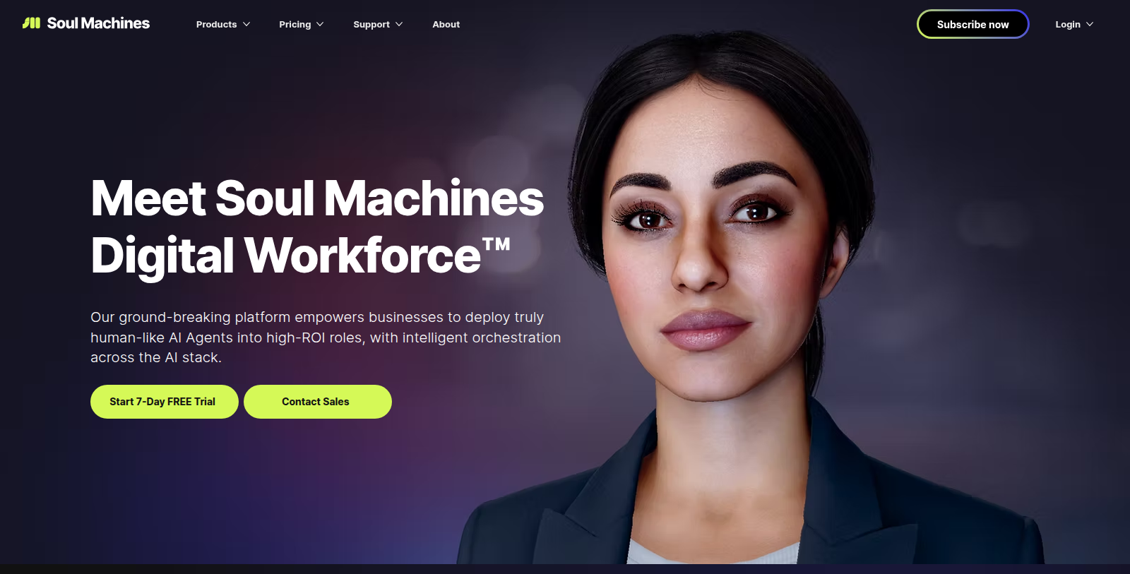 Soul Machines Screenshot - Anteprima dell'interfaccia