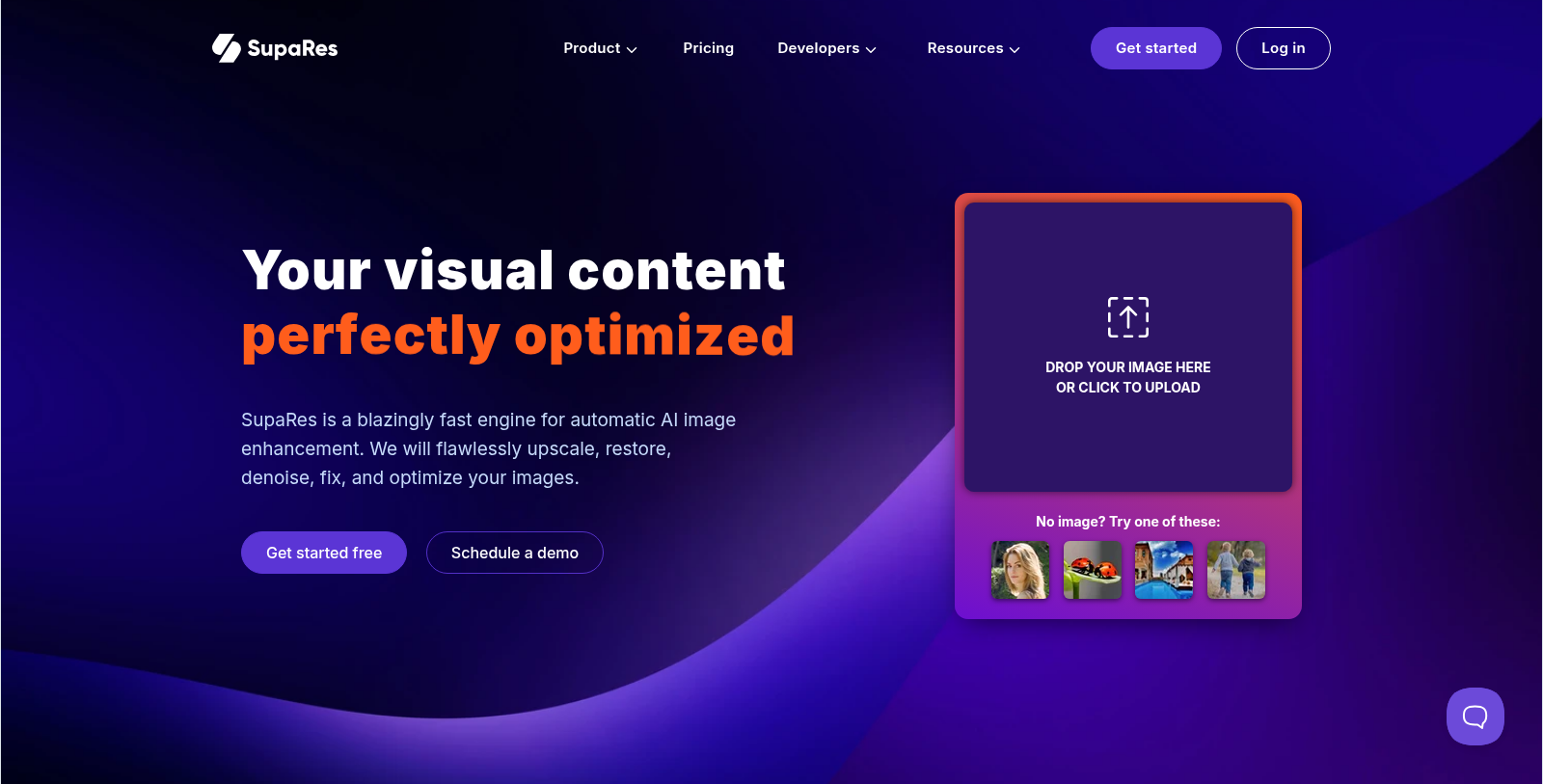 SupaRes Screenshot - Anteprima dell'interfaccia