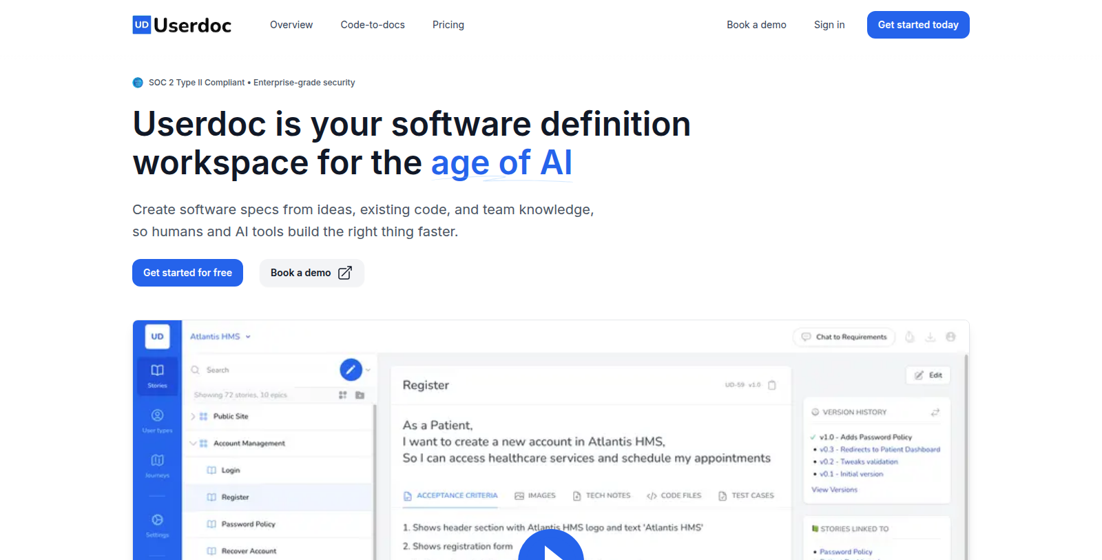 Userdoc Screenshot - Anteprima dell'interfaccia
