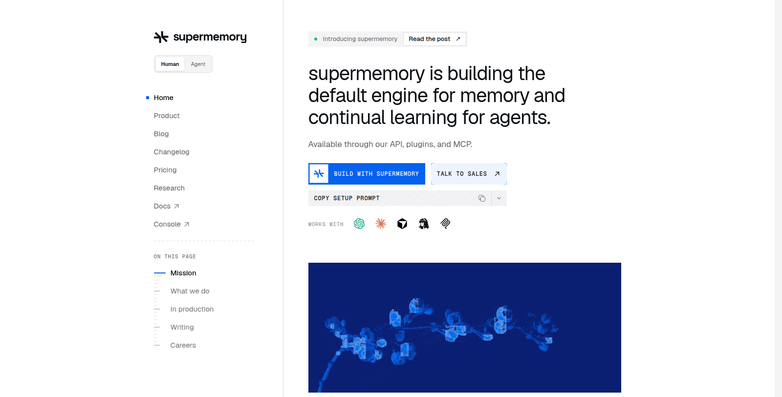 supermemory スクリーンショット - インターフェースプレビュー