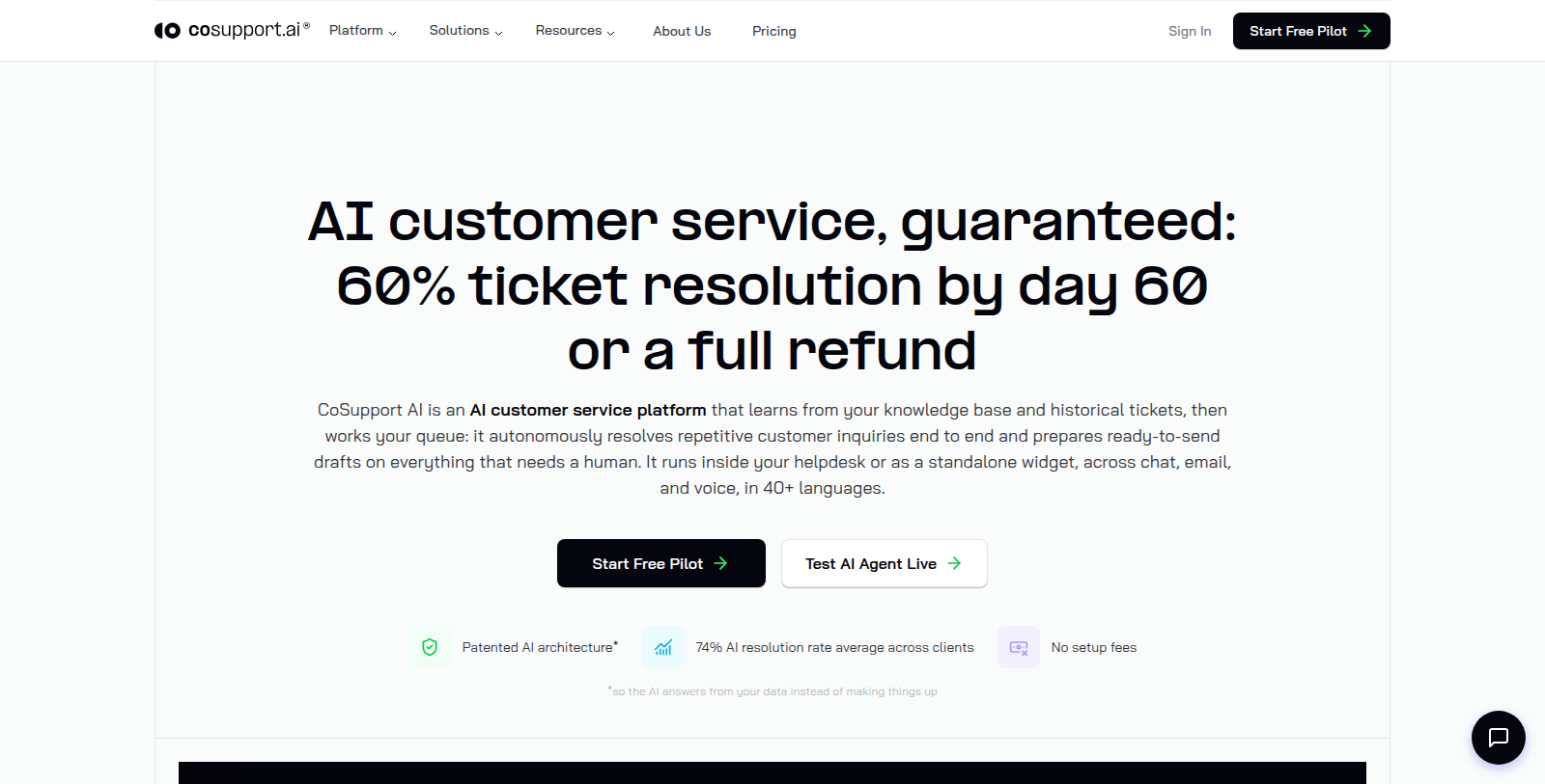 CoSupport AI Screenshot - Interface Voorbeeld