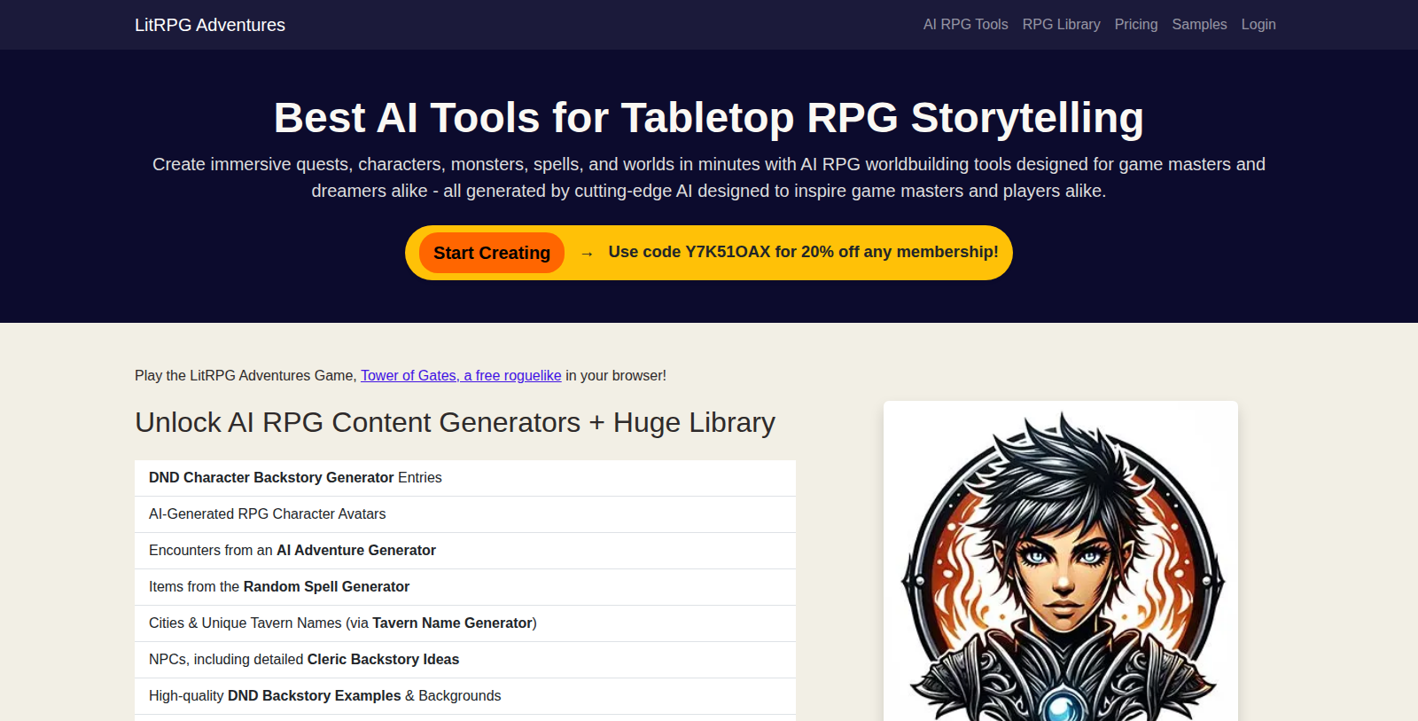 LitRPG Adventures Screenshot - Interface Voorbeeld