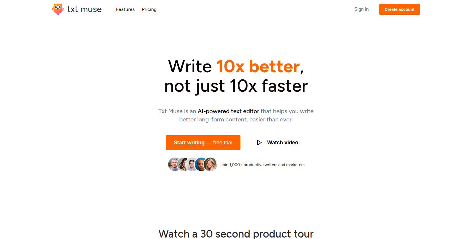 Txt Muse Screenshot - Anteprima dell'interfaccia