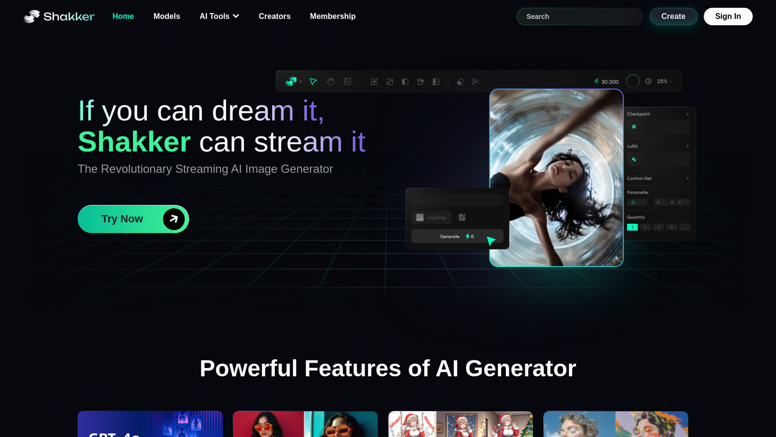 Shakker Screenshot - Schnittstellenvorschau