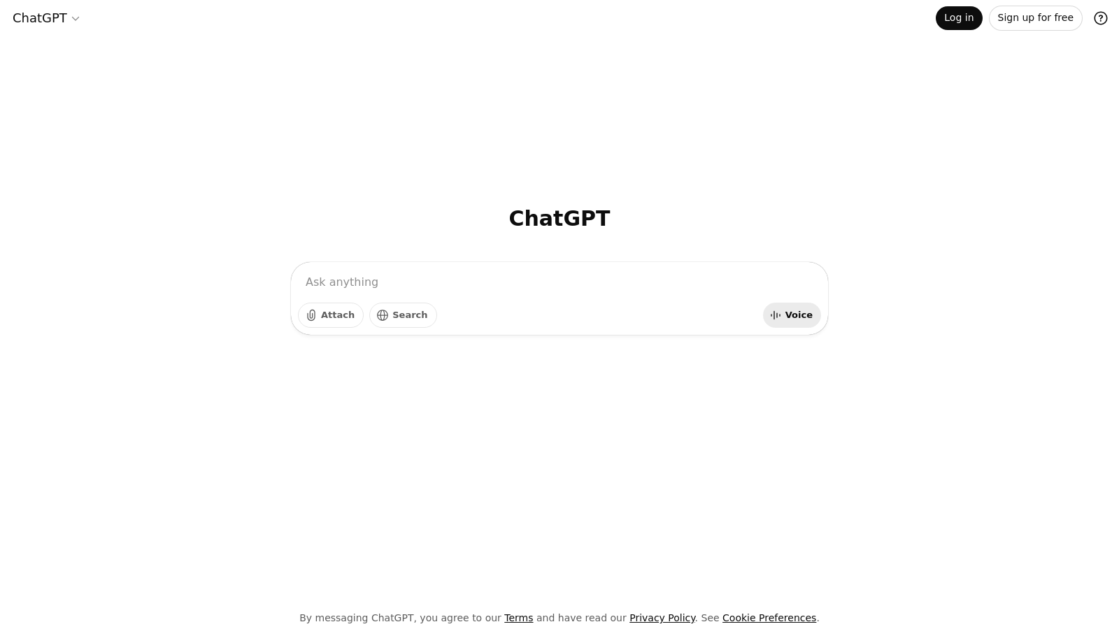 ChatGPT Screenshot - Interface Preview