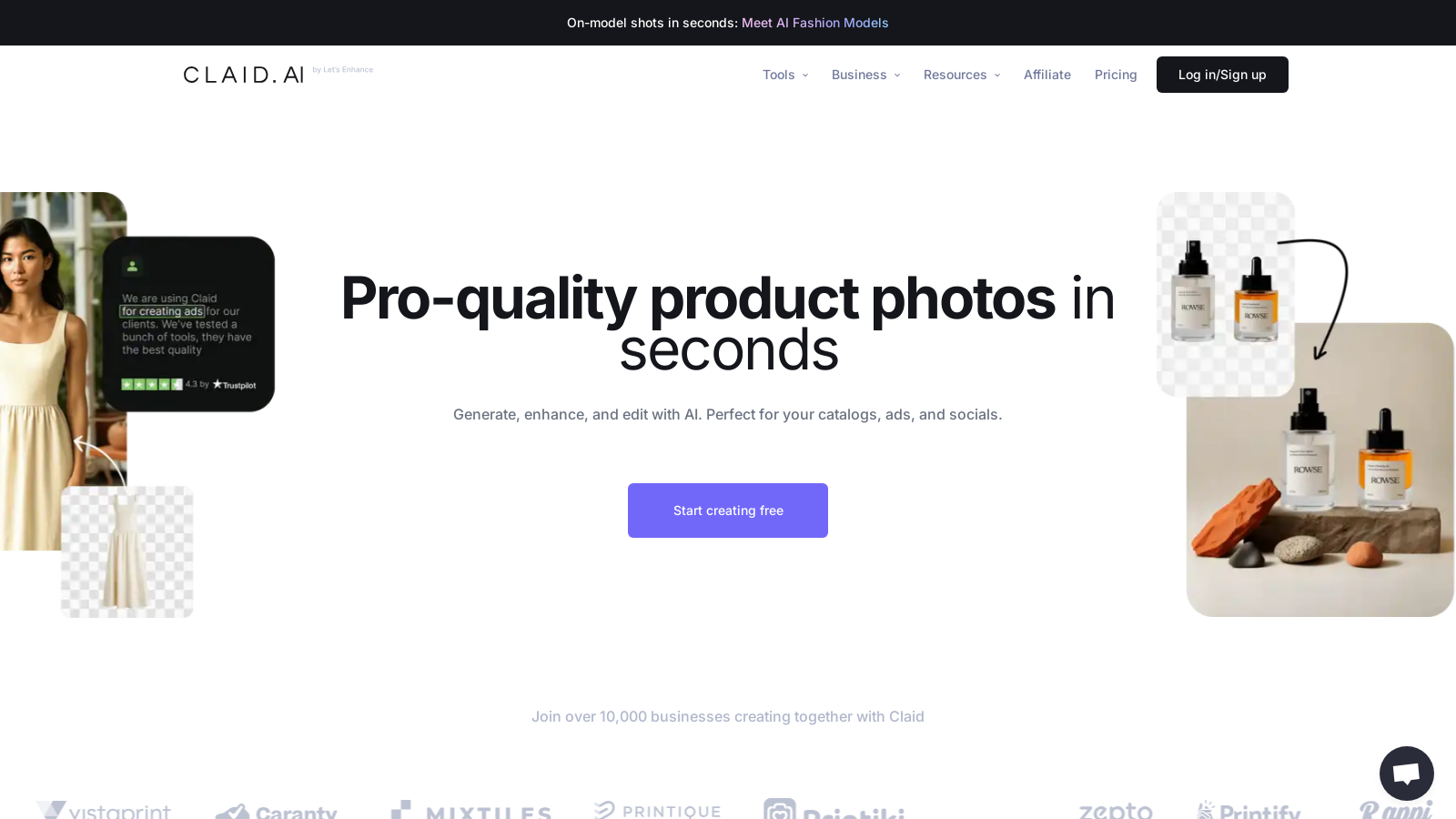 Claid 截图 - 界面预览