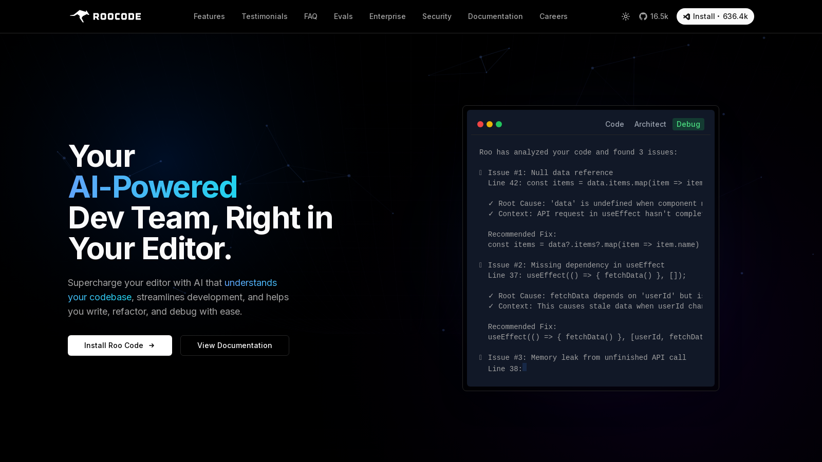 Roo Code 截图 - 界面预览