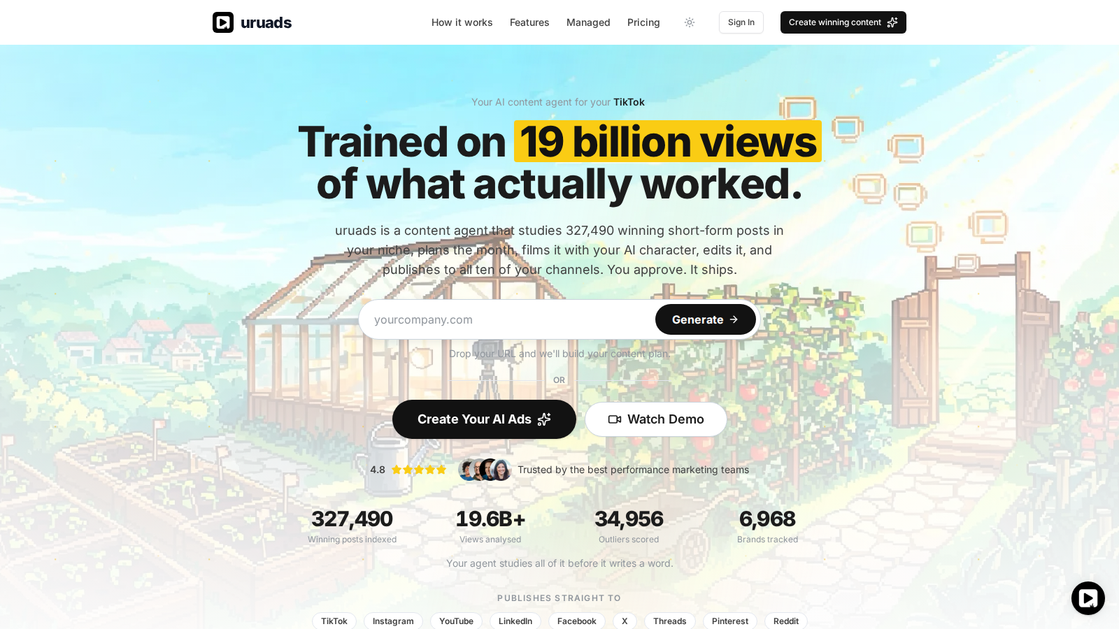 uruads Screenshot - Anteprima dell'interfaccia
