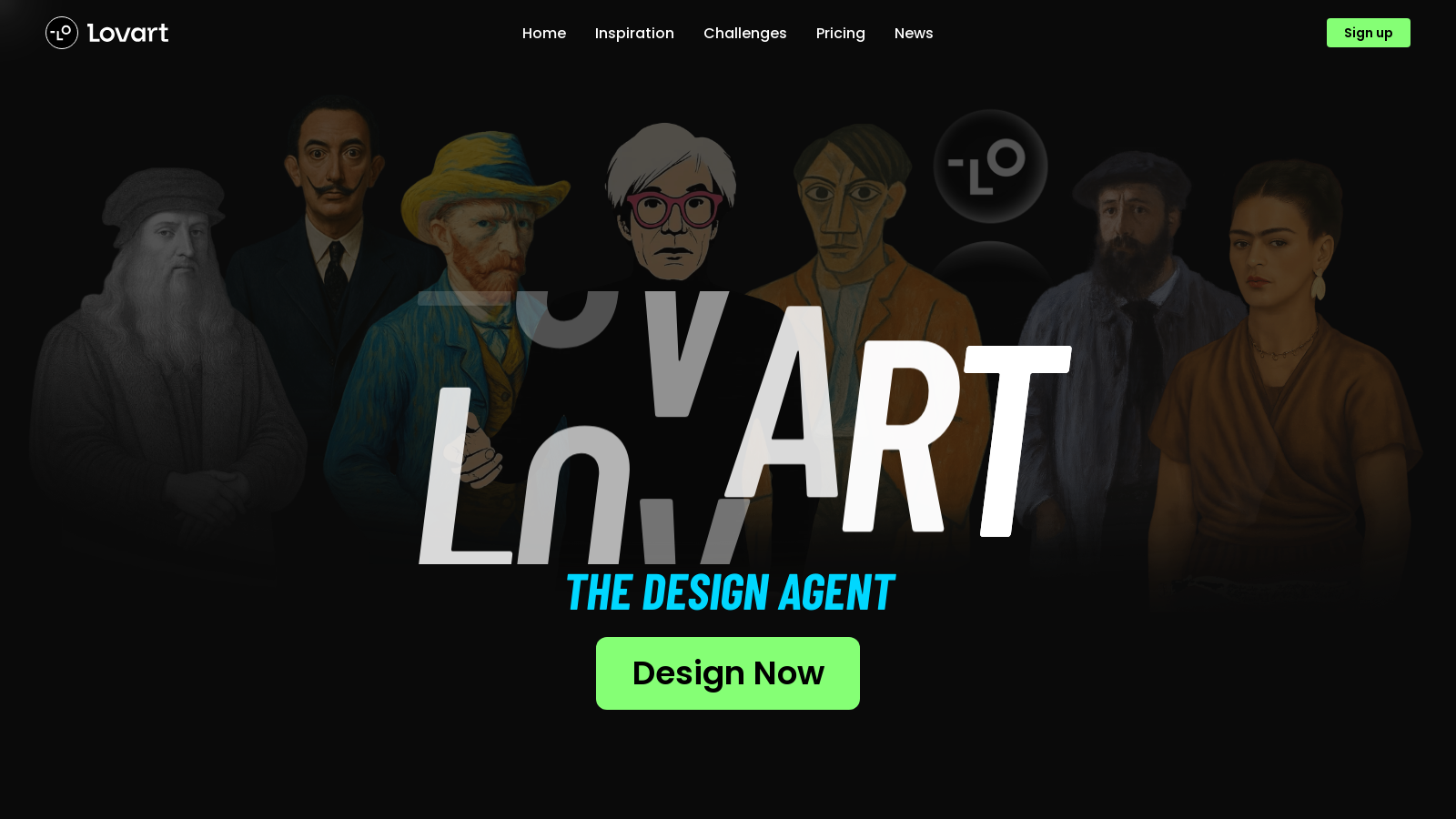 Lovart Captura de tela - Prévia da interface