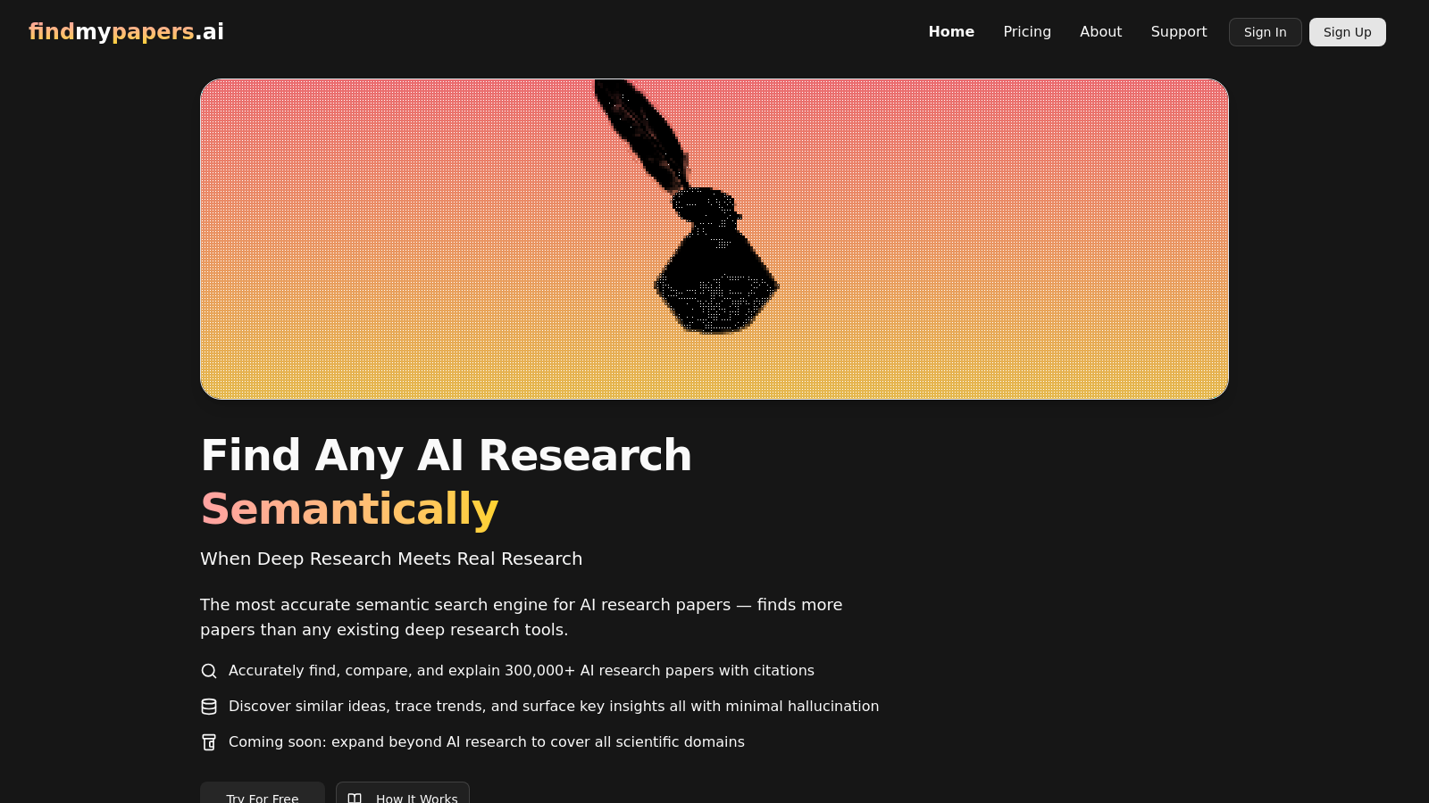 Find My Papers Снимка - Преглед на интерфейса