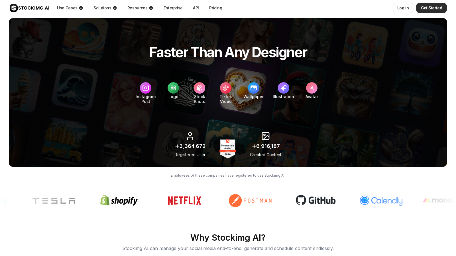 STOCKIMG.AI Screenshot - Interface Voorbeeld