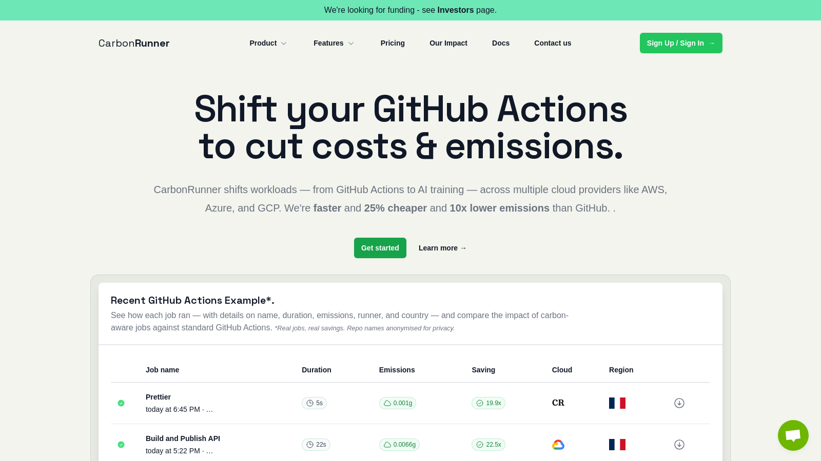 Captura de pantalla de CarbonRunner - Vista previa de la interfaz