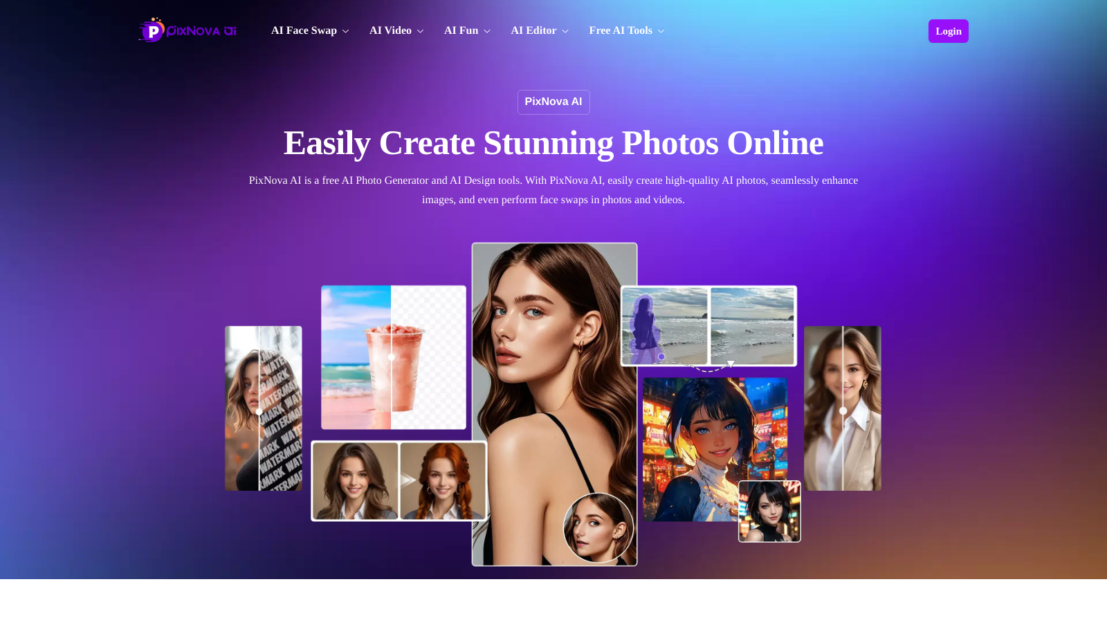 PixNova AI स्क्रीनशॉट - इंटरफ़ेस पूर्वावलोकन