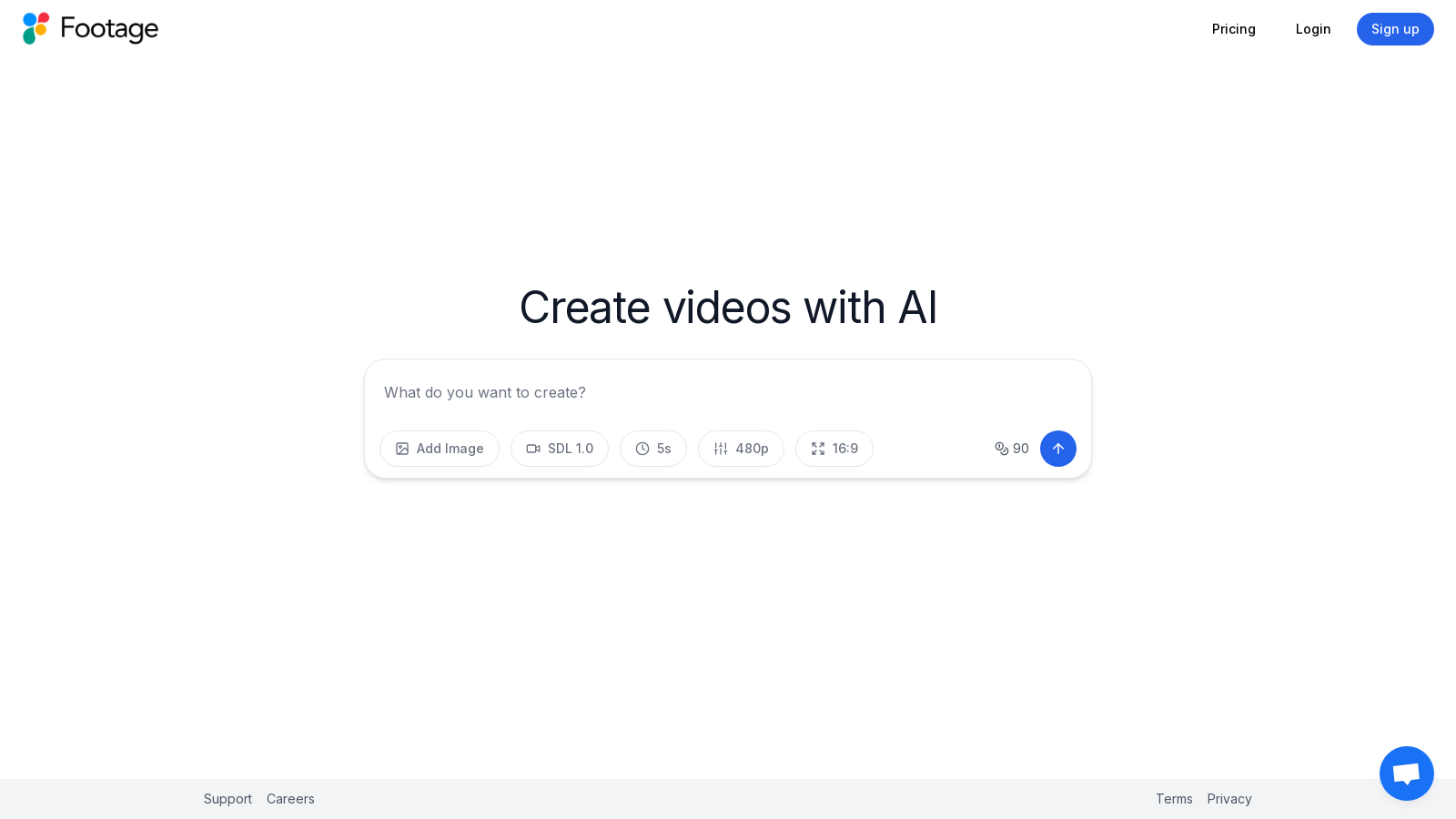 Capture d'écran de Footage - Aperçu de l'interface