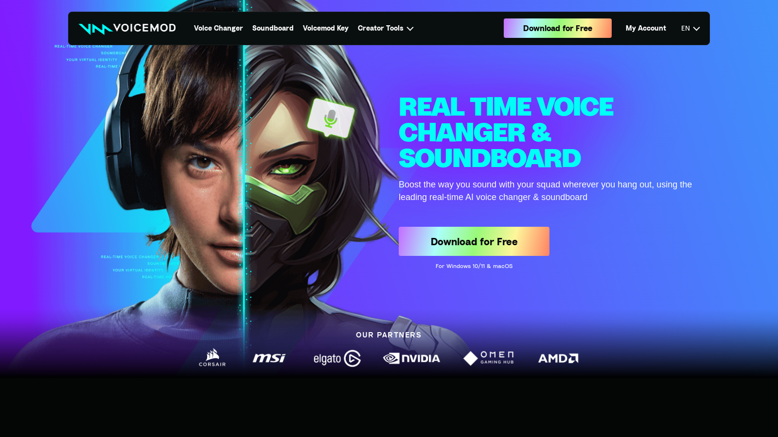 Voicemod Screenshot - Interface Preview