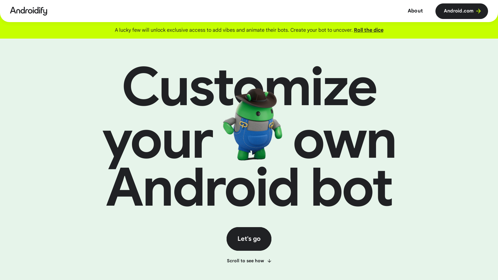 Androidify Screenshot - Schnittstellenvorschau