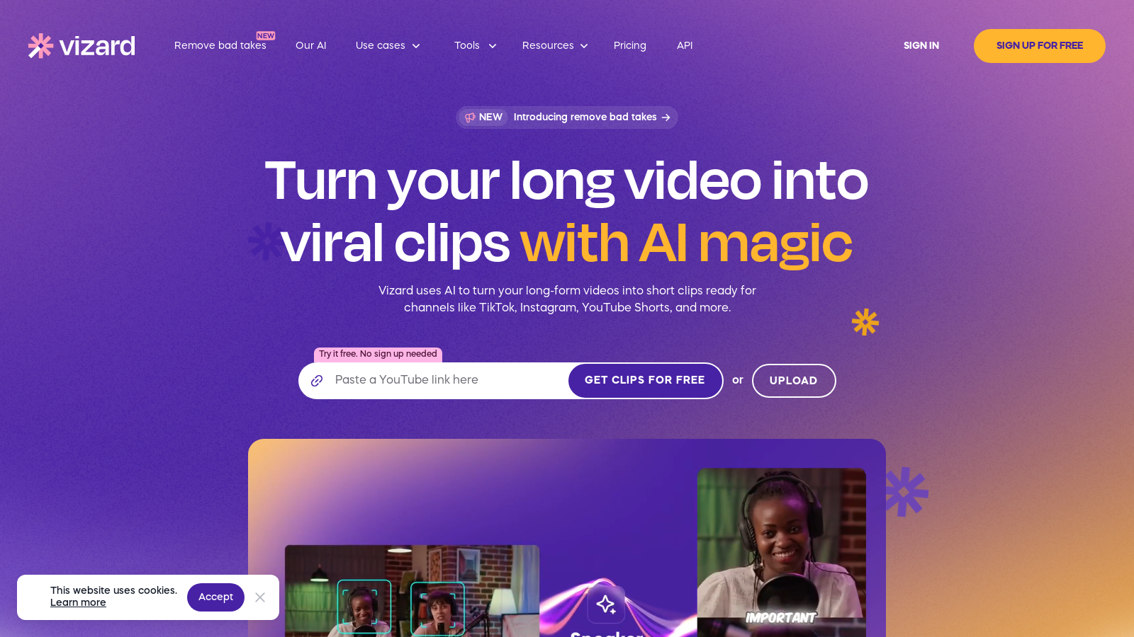 Vizard Screenshot - Interface Preview
