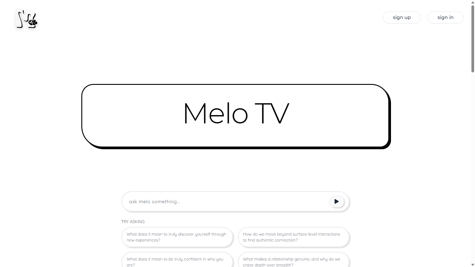 Melo Screenshot - Anteprima dell'interfaccia