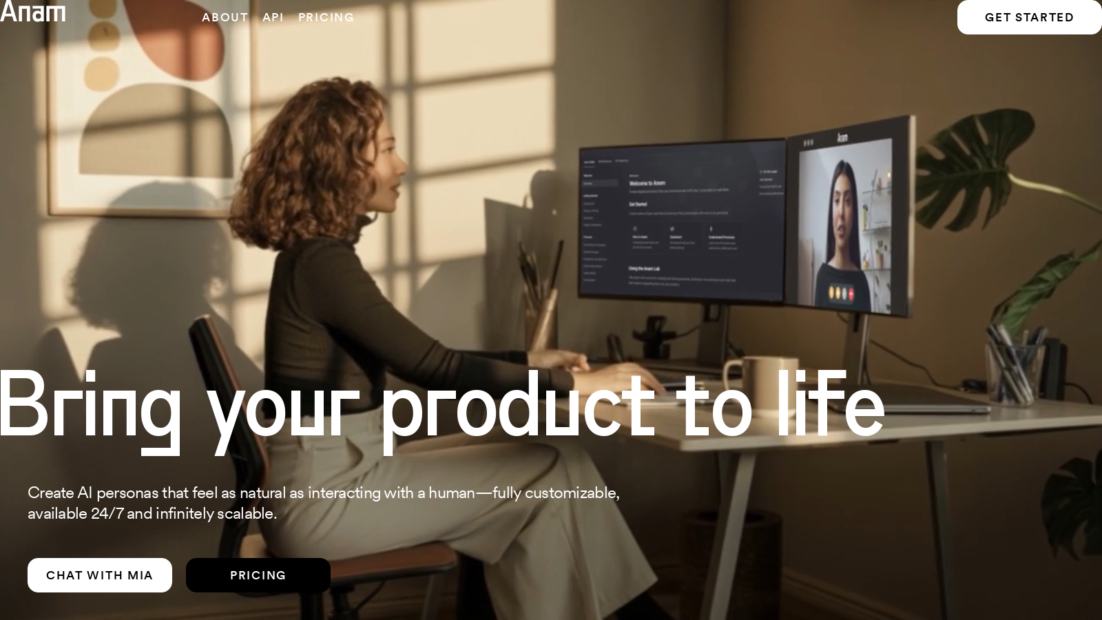 Anam スクリーンショット - インターフェースプレビュー