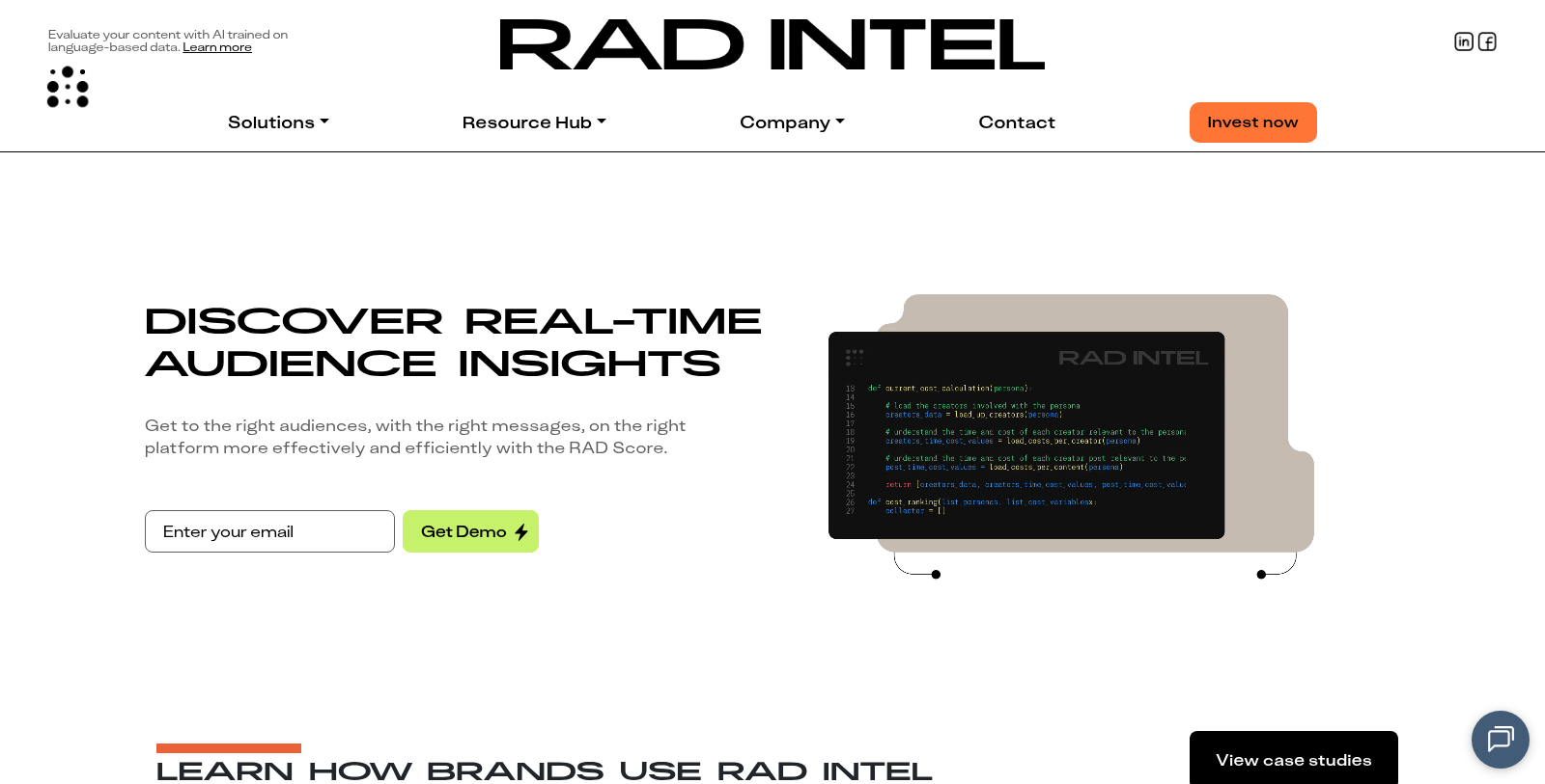 RAD Intel स्क्रीनशॉट - इंटरफ़ेस पूर्वावलोकन