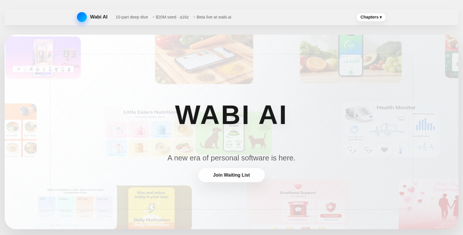 Wabi AI Screenshot - Schnittstellenvorschau