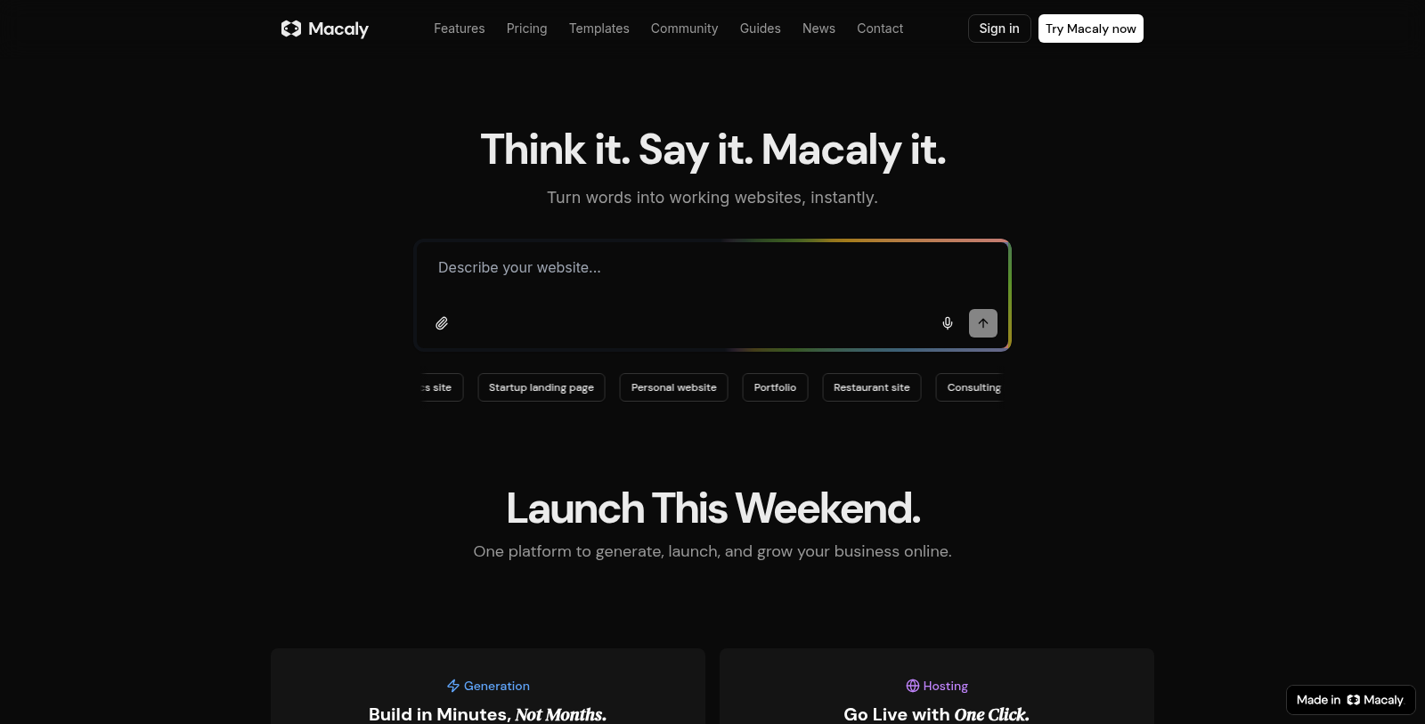 Macaly Screenshot - Interface Preview