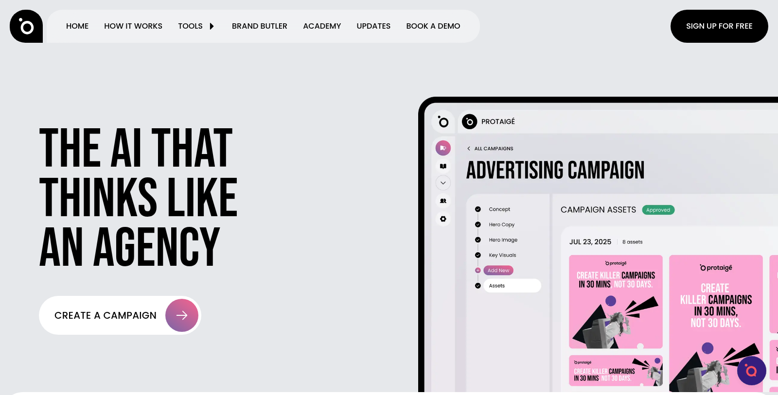 Protaigé Снимка - Преглед на интерфейса