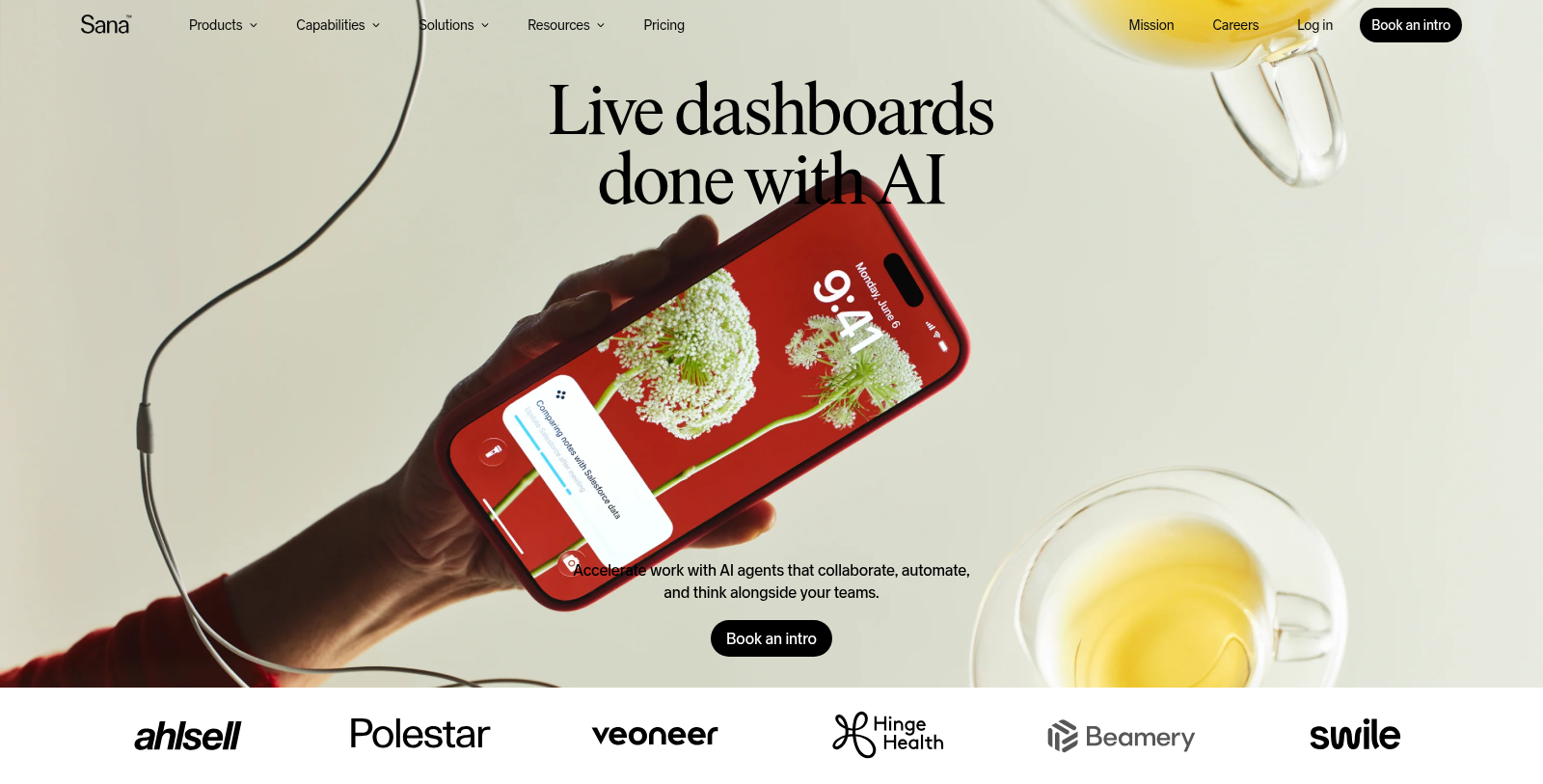 Sana Captura de tela - Prévia da interface