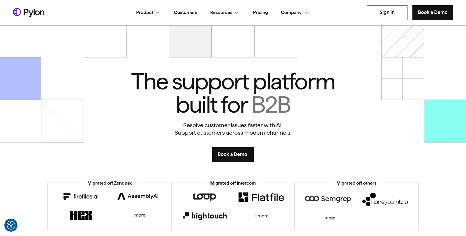 Captura de pantalla de Pylon - Vista previa de la interfaz