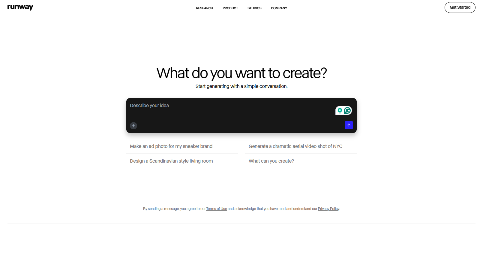 Runway スクリーンショット - インターフェースプレビュー