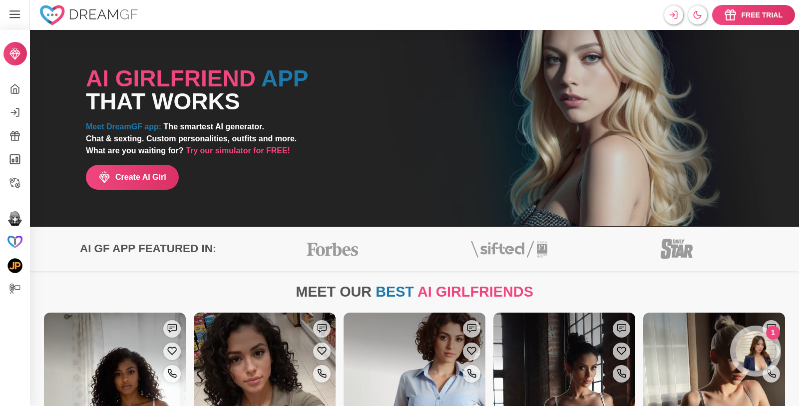 DreamGF Screenshot - Schnittstellenvorschau