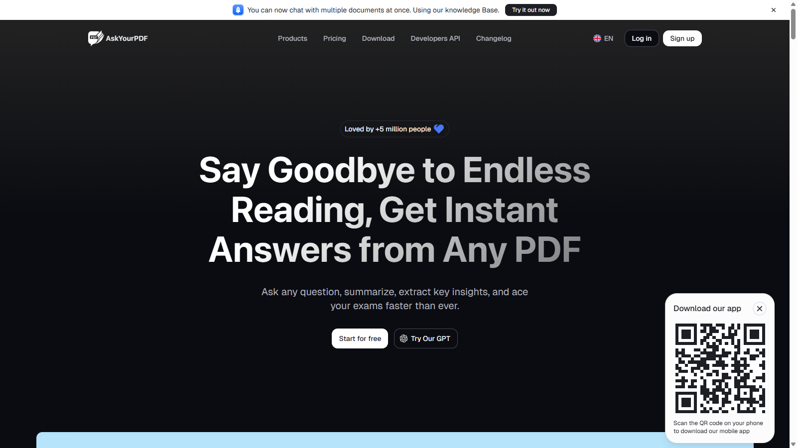 AskYourPDF スクリーンショット - インターフェースプレビュー
