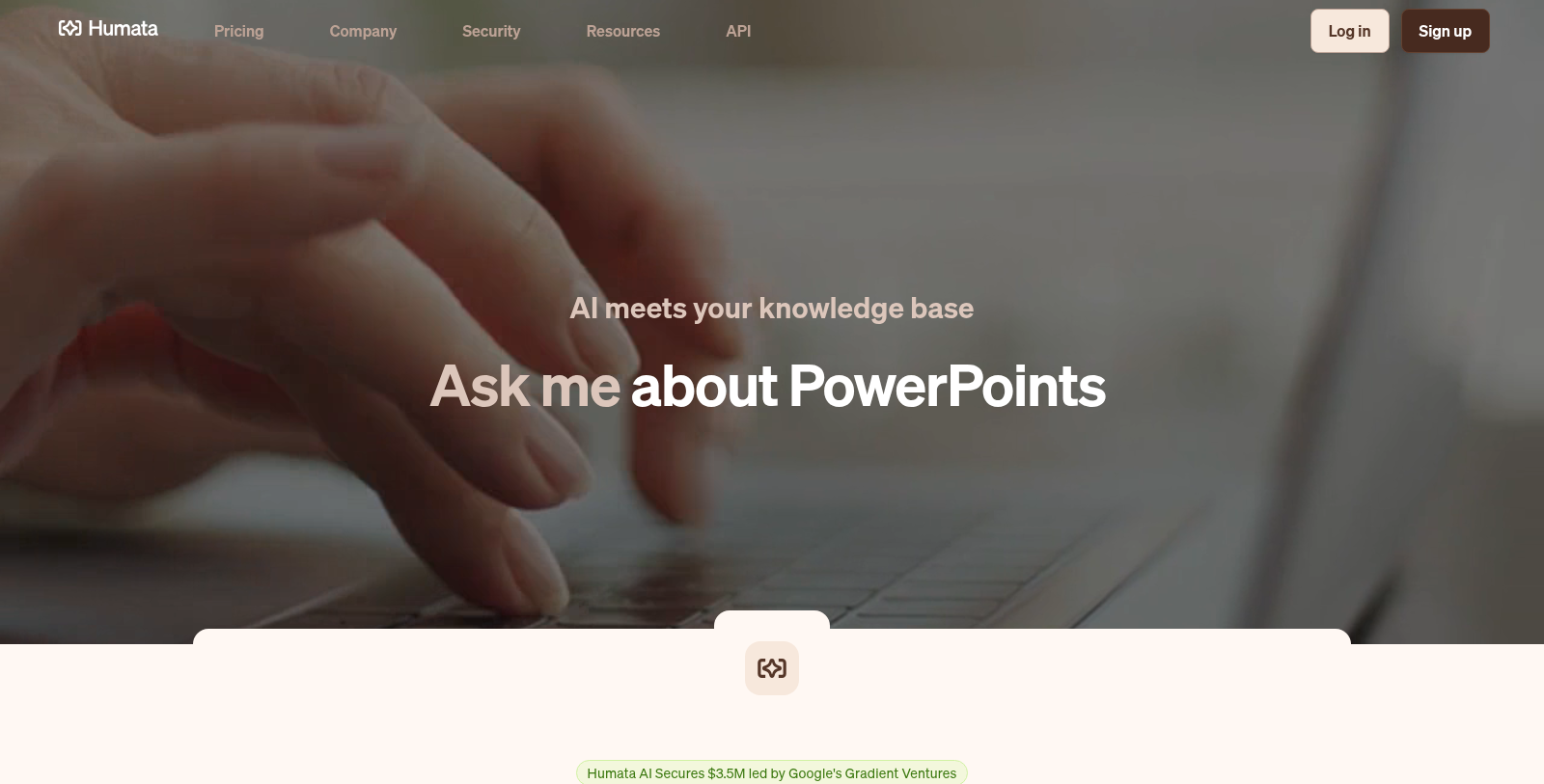 Capture d'écran de Humata - Aperçu de l'interface