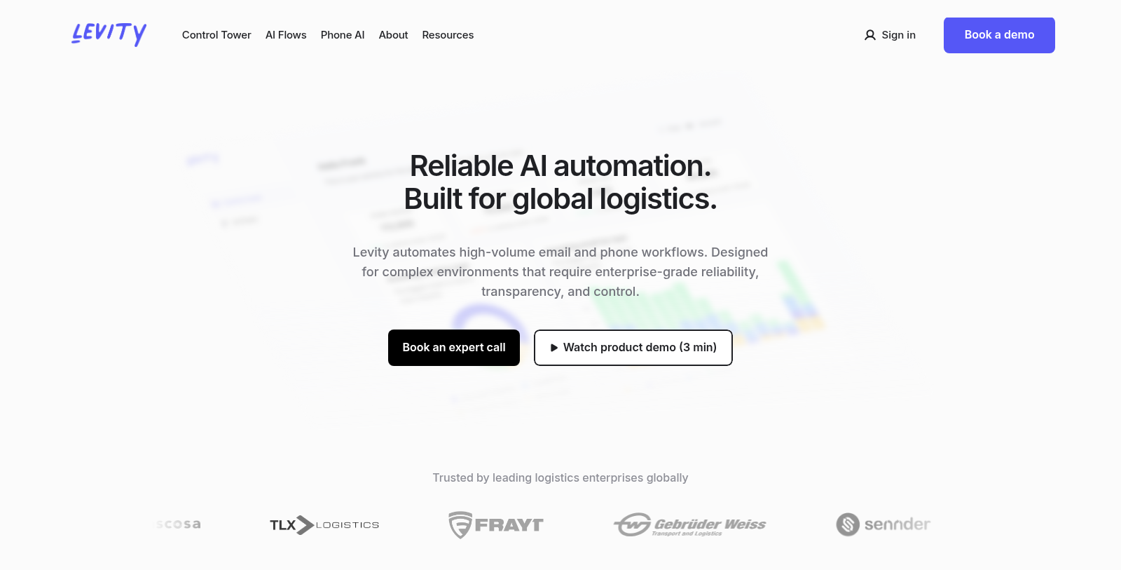 Levity Снимка - Преглед на интерфейса