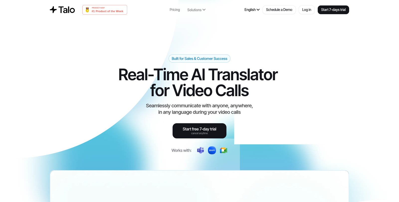 Talo Screenshot - Anteprima dell'interfaccia