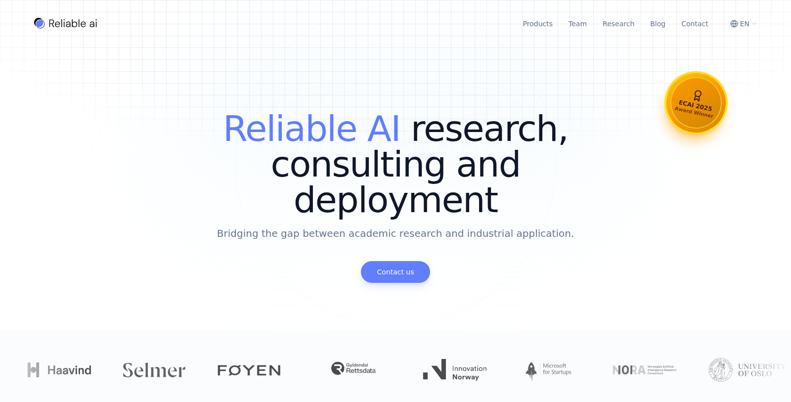 Captura de pantalla de Reliable AI - Vista previa de la interfaz