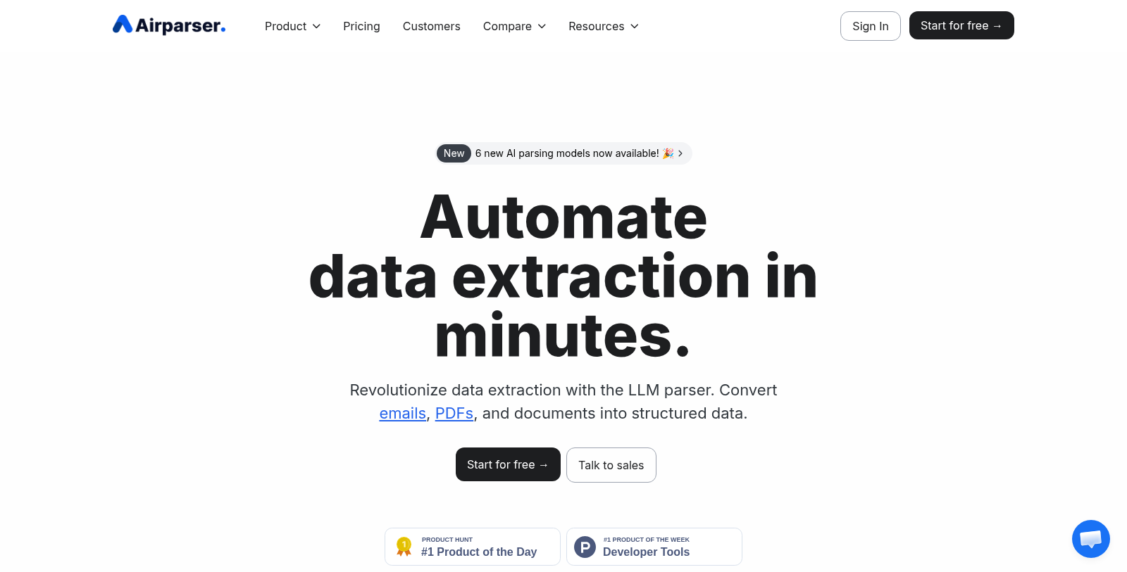 Airparser Screenshot - Interface Preview