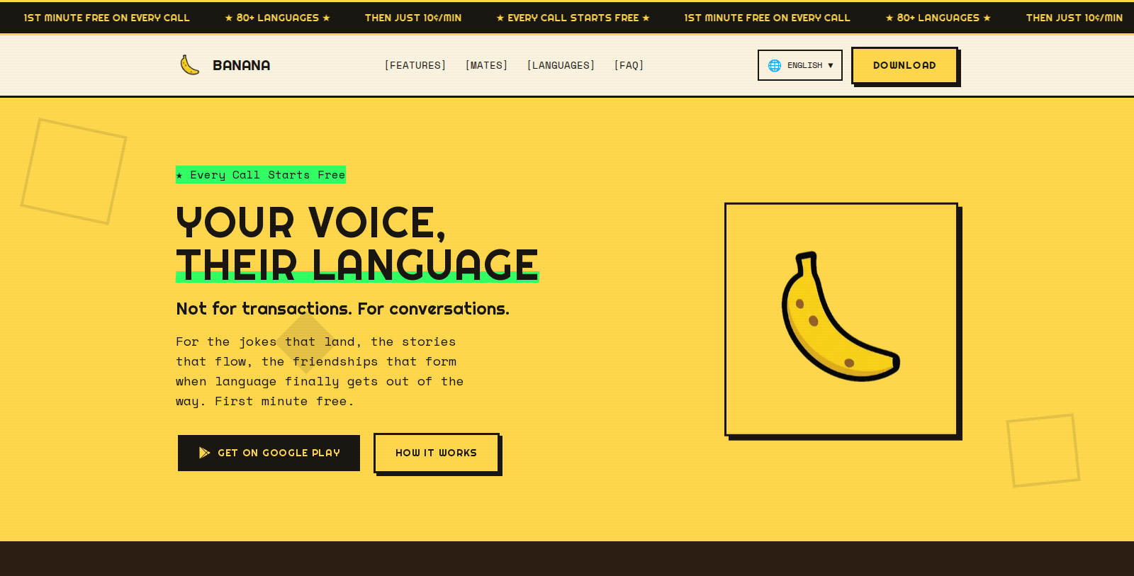 The Banana App Screenshot - Interface Preview