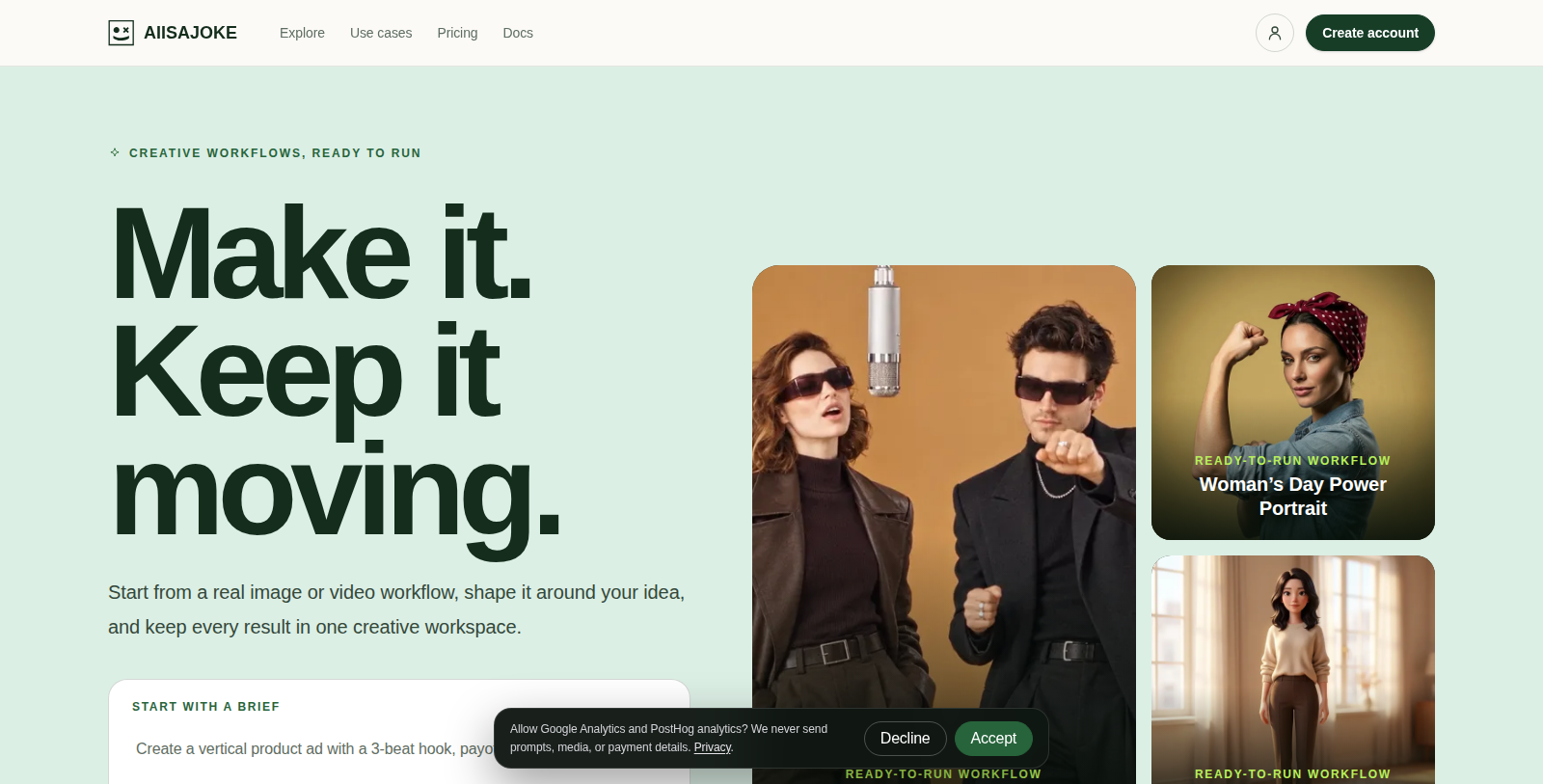 AIISAJOKE Screenshot - Anteprima dell'interfaccia