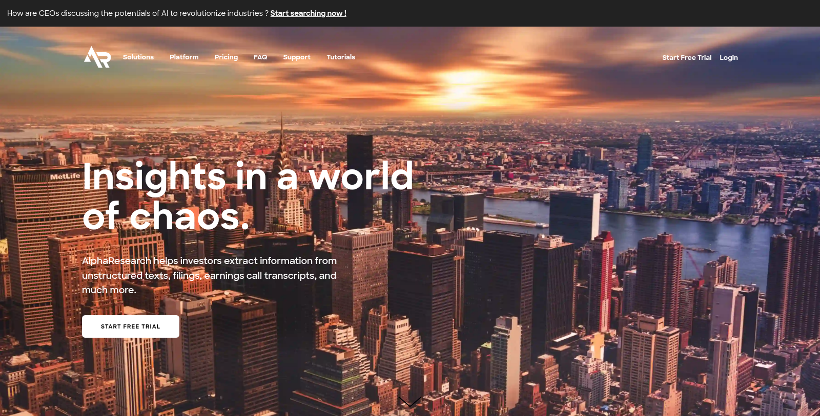 AlphaResearch Screenshot - Anteprima dell'interfaccia