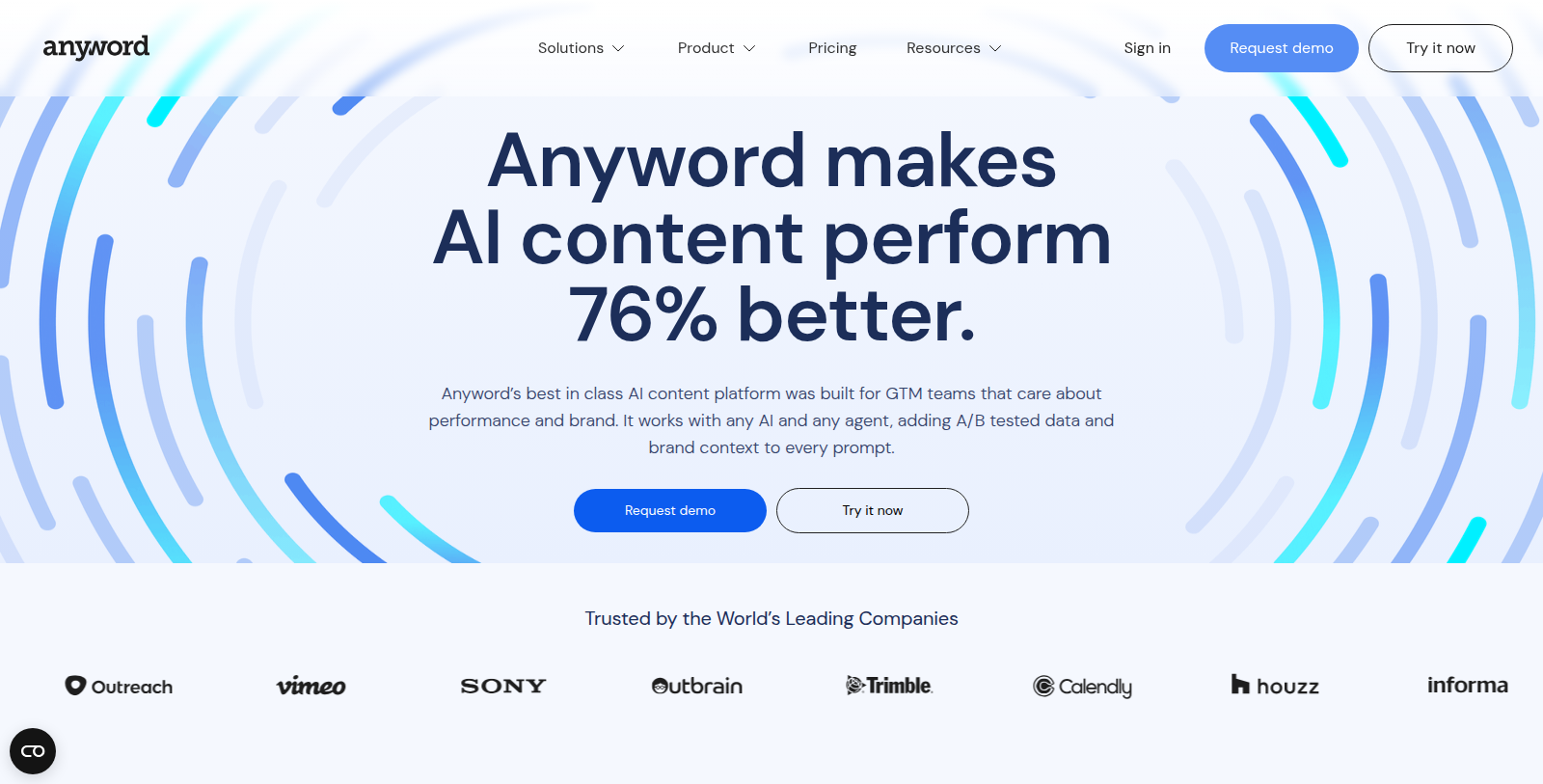 Anyword Снимка - Преглед на интерфейса